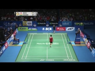 Bca indonesia open 2017 badminton final ms kazumasa sakai vs kidambi srikanth