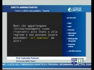 Uninettuno diritto amministrativo lez 35 i beni e i diritti reali pubblici ii parte