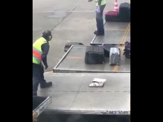 So this is why we receive our luggages broken!!! 🧐