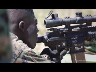 Marines train on the new m38 marksman rifle