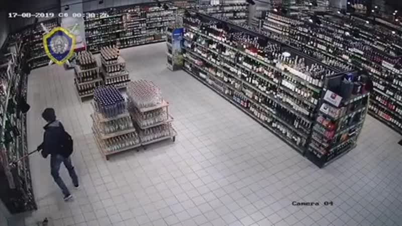 Видео ночного погрома в брестском евроопте
