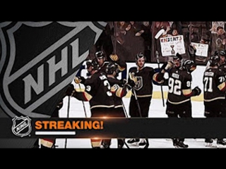 Golden knights win eight straight, notch 13 game point streak