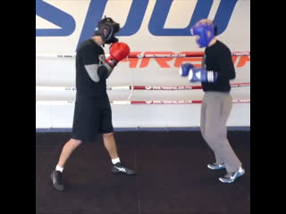 Drilling wide hooks with a step from both stances focus on balance and posture when some punches miss the target