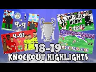 🏆ucl knockout stage highlights🏆 2018/2019 ucl best games and top goals!