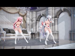 Mmd r 18 [erotic] lace dress haku & teto & luka wave author orion dobledosis
