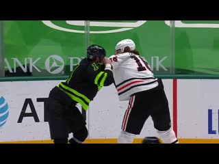 Benn zadorov exchange blows right after face off
