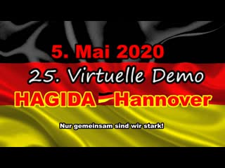 25 virtuelle demo der hagida hannover am 05 mai 2020