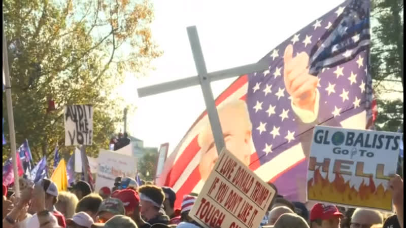 Десятки тысяч сторонников трампа приняли участие в демонстрациях против фальсификации выборов (14 15 нояб 2020 г )