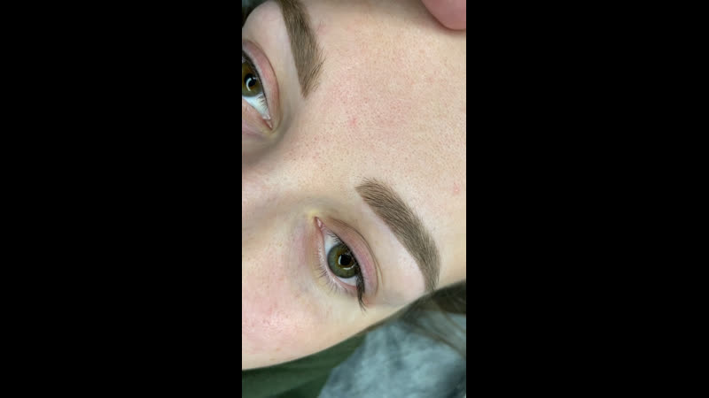 Зажившие брови и свежая межресничка💔