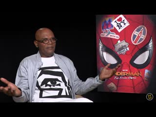 Spider man lejos de casa entrevista a samuel l jackson, zendaya, jacob batalon y john watts