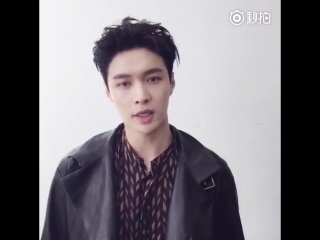 [video] 160416 lay @ bazaar men weibo update