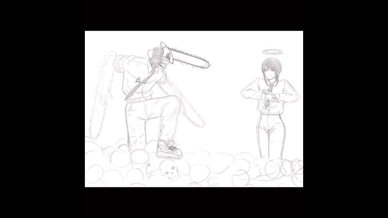 Speedpaint chainsaw man x makima
