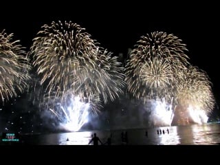 Santos reveillon 2016 com grande show pirotécnico