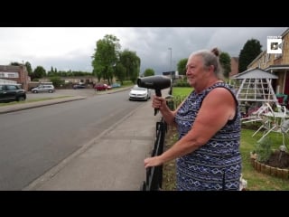 Grandmother uses hairdryer as speed gun