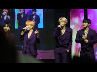 [180408] monsta x fancam talk time (kihyun focus) @ geumcheon harmony cherry blossom festival
