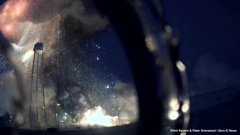 Взрыв ракеты "антарес" на старте 29 октября 2014