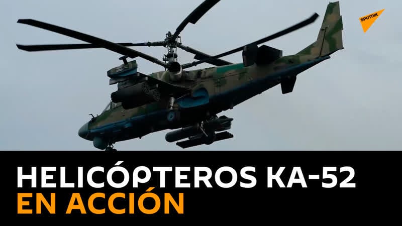 Helicópteros ka 52 en acción