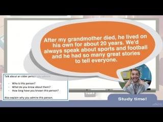 Morris david ielts speaking 7 plus task 2 topic cue card elders