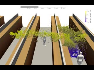 A 3d model of a person coughing in an indoor environment – how an aerosol cloud