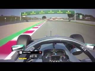 Onboard with bottas for the fastest lap of the first pre season test