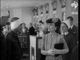 Duchess of gloucester visits hospital (1941)