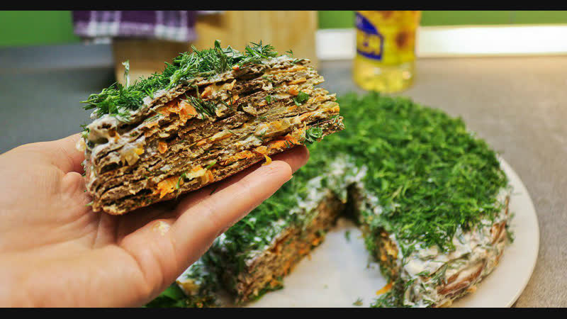 Печеночный тортик