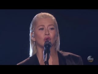 Christina aguilera, whitney houston tribute at america music awards “amas” 2017