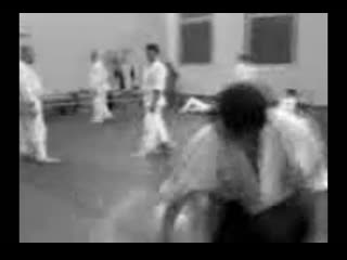 Go ho mae geri + jodan tsuki irimi nage omote