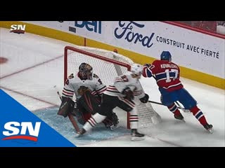 Ilya kovalchuk assists on phillip danaults goal with great no look pass