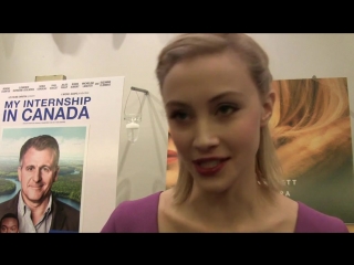 Sarah gadon working with james franco on miniseries "" was special