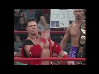 Christopher daniels (c) vs aj styles vs samoa joe