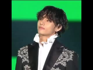 You can tell how taehyung was so overwhelmed and happy when he’s standing in the corner of the stage and starting to look at arm