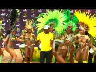 Usain bolts samba party