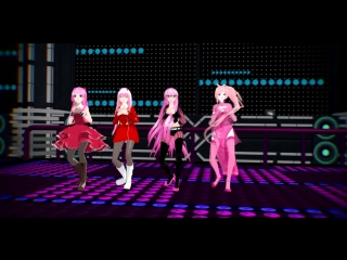 Darling in the franxx and vocaloid (zero two, luka megurine, maiko hakaine, uni) [mmd] forever young