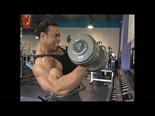 Kevin levrone trains biceps (2000)
