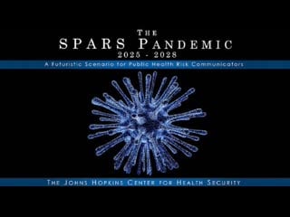 Spars pandemic scenario 2025 2028 "welcome to your future!"