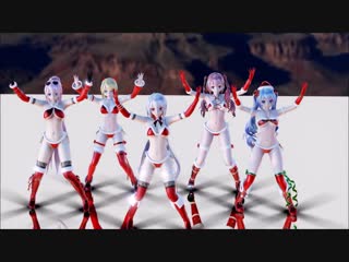 [ request ][ mmd ダンス ] gentleman tda santa bikini 5 [ 初音ミク 鏡音リン 巡音ルカ 弱音ハク 重音テト ] it was possible!