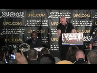 Jon jones and rampage jackson create some heat at ufc 135 presser