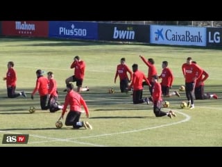 Última sesión del conjunto de simeone antes del choque con el girona