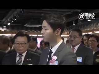 Song joong ki at korean tourism organisation opening ceremony with south korean president (april 11, 2016) #4