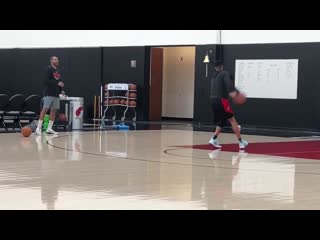 Cj mccollum at blazers practice friday