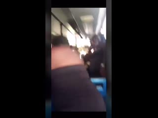 Pieces of shit laugh and mock a woman's hair loss on a public bus