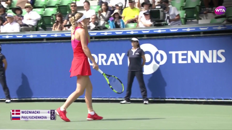 Теннис / wta / atp / ташкент / ухань / онлайн / shot of the day каролин возняцки