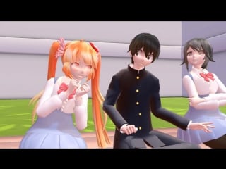 [mmd] яндере симулятор приколы 6!