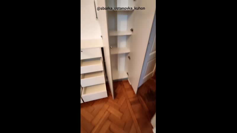Платяной шкаф, с фасадами мдф эмаль, в сталинке