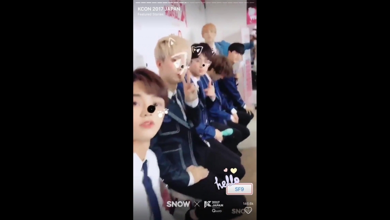 170526 sf9 @ kcon japan 2017 snow app update