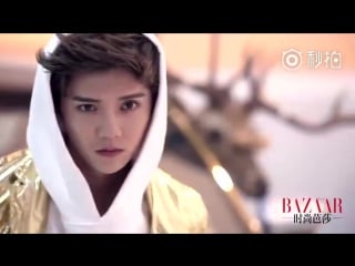 160721 harpers bazaar 《时尚芭莎》 photoshoot behind the scenes (7) luhan