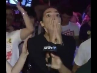 Alexandria ocasio cortez the moment she realized she pulled off an enormous political upset last night