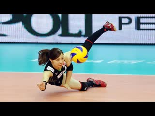 Crazy volleyball libero arisa sato (hd)
