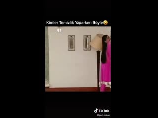 Kim temizlik yaparken boyle